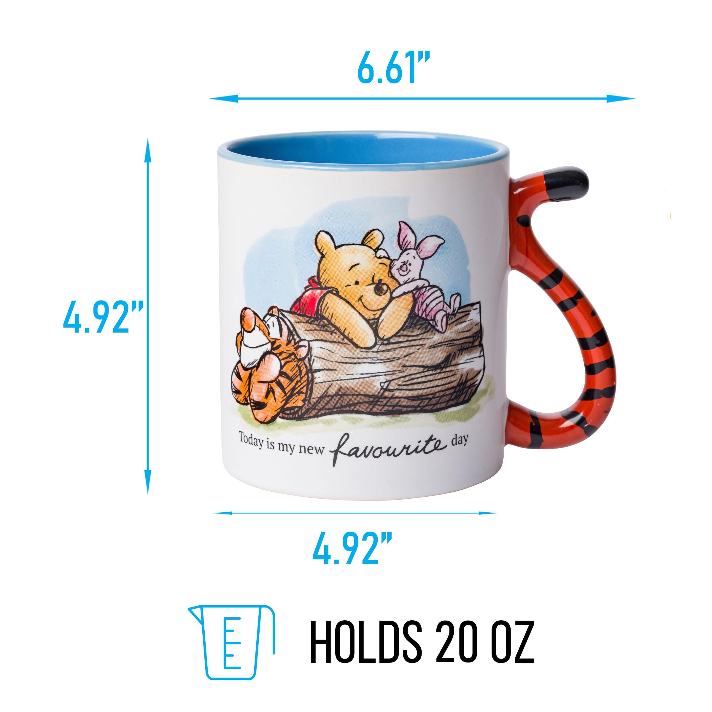Silver Buffalo Caneca de cerâmica Disney Ursinho Pooh Today Is My